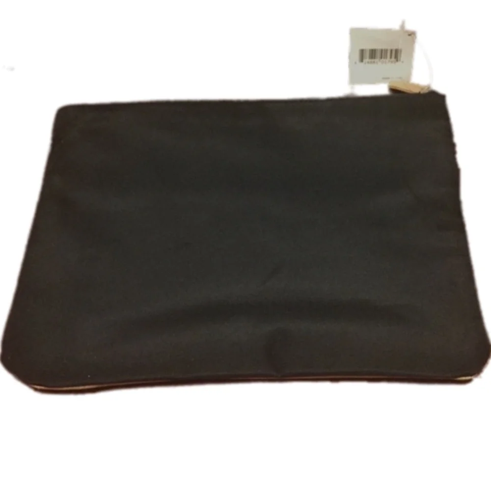 MACY’S Metallic Gold Party Clutch | Cosmetic Bag Pouch Cosmetic Holiday Zip NWT